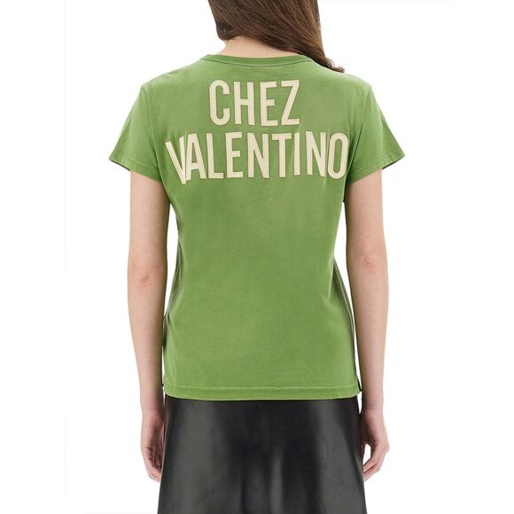 Valentino Women Printed Cotton T-Shirt - Picture 3 of 4